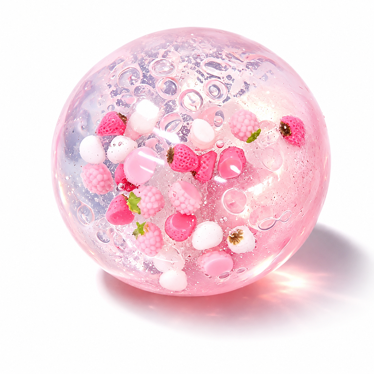 Strawberry Crystal Ball Squishy Fidget Toy