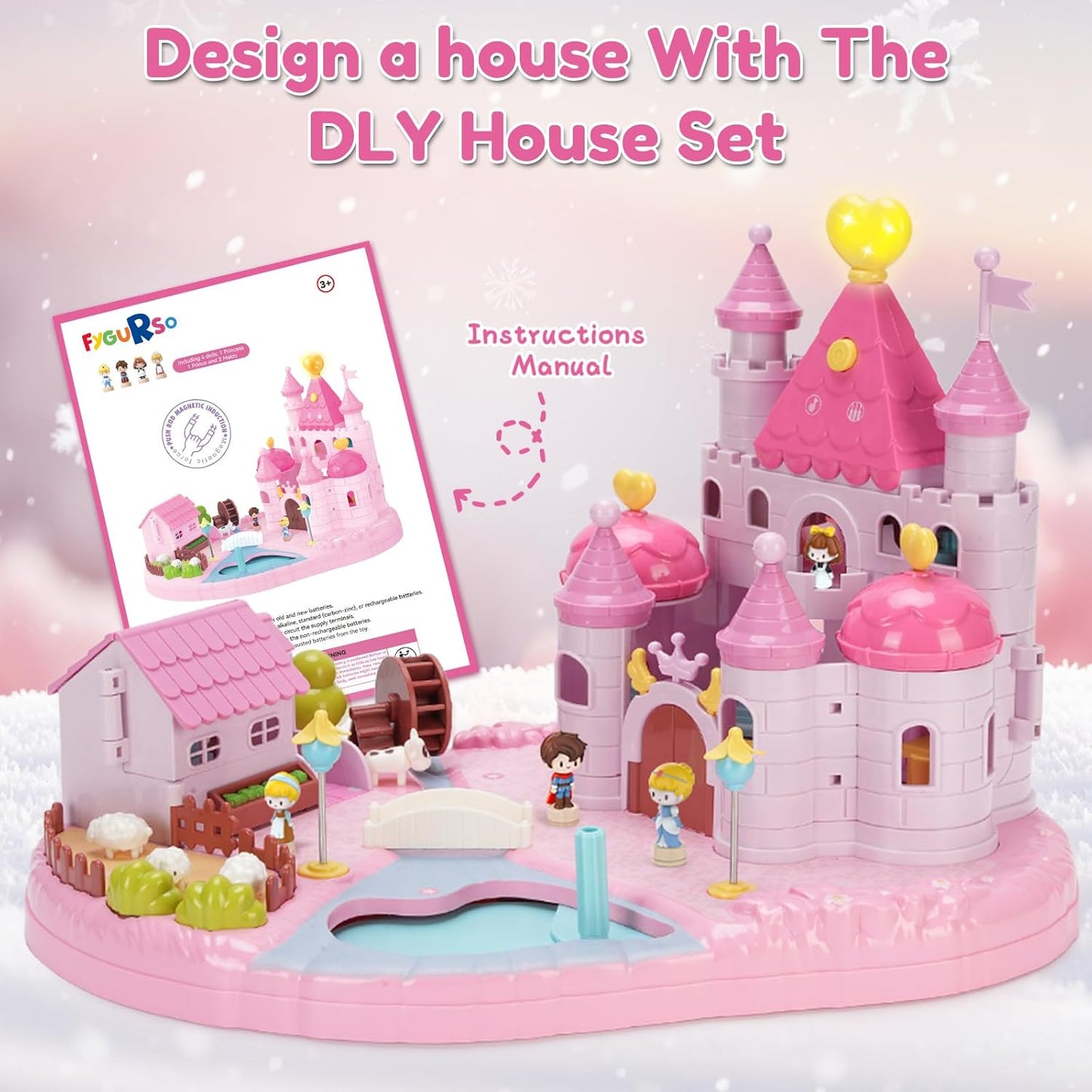Kaiwatoy®Princess Castle(Pink)Ages 5+