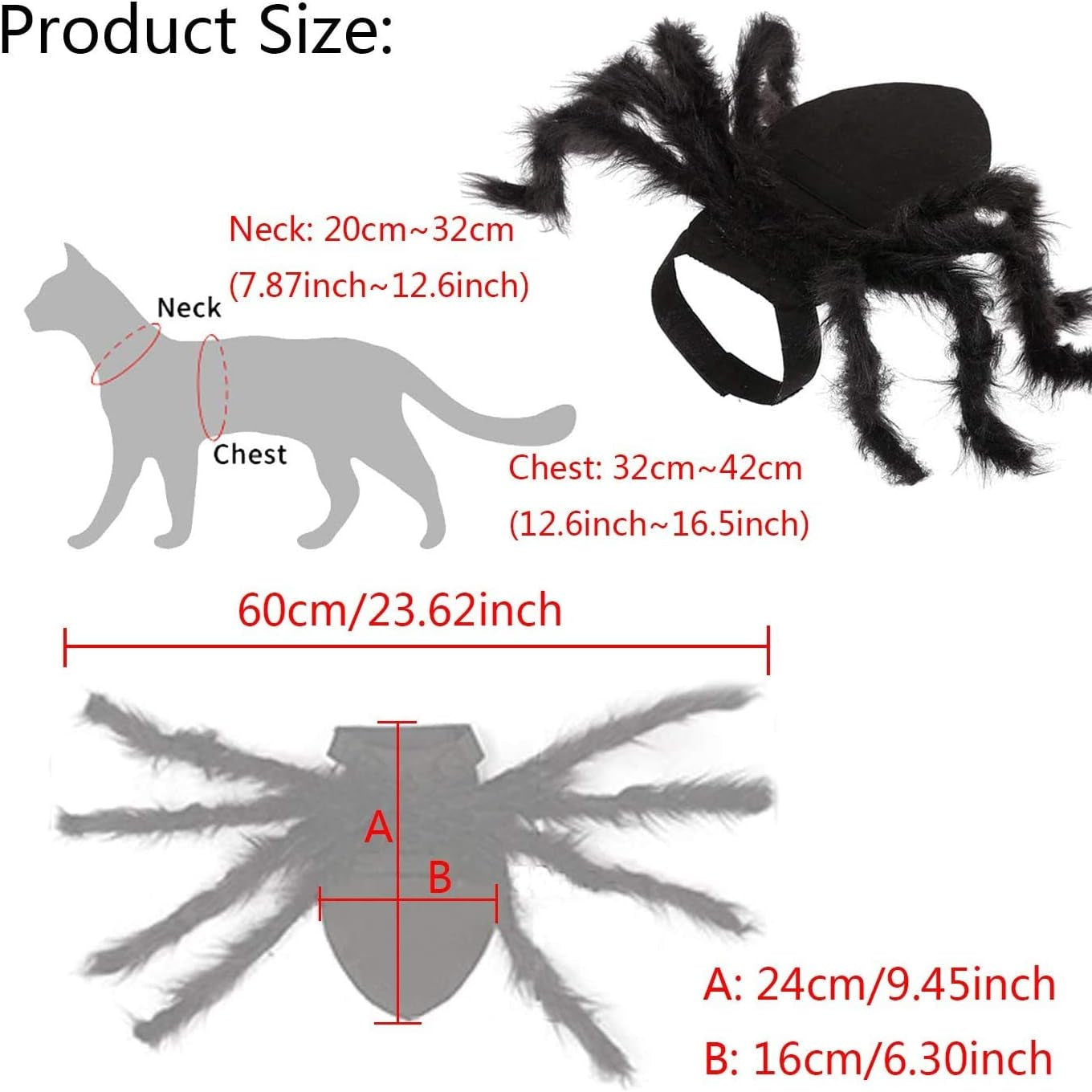️🕷️Halloween spider-themed pet costume, Halloween pet decoration and accessories