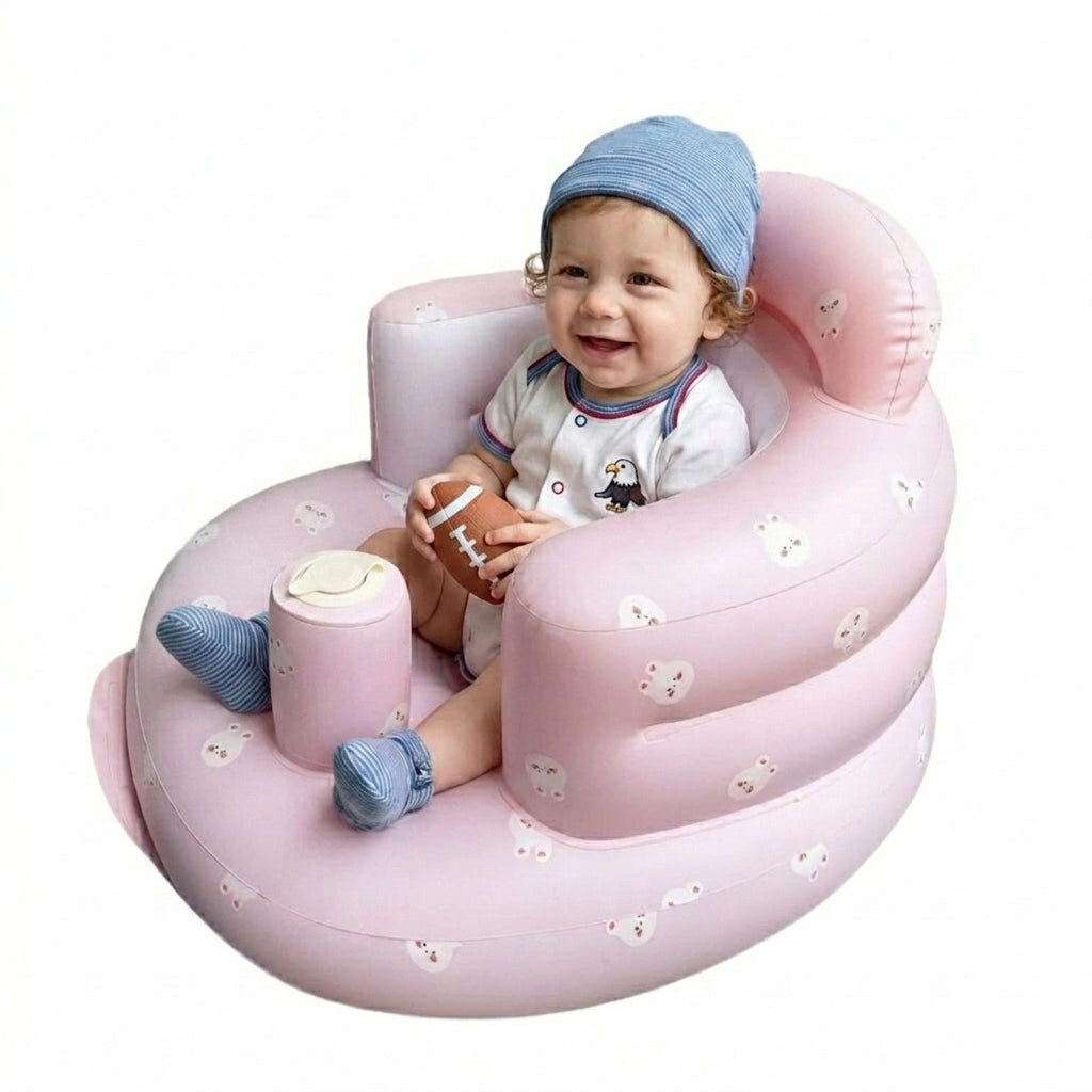 Kaiwatoy®Inflatable Baby Seat — Built-In Pump, Easy to Pack & Store