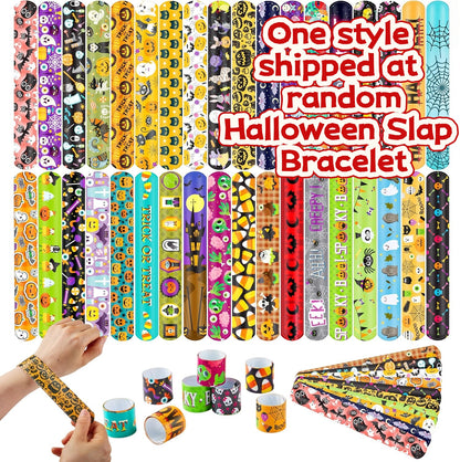 🎁 FREE Today Only!  1 Halloween Slap Bracelet (Random Design) – $0.00