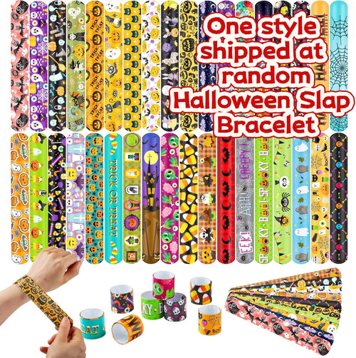 🎁 FREE Today Only!  1 Halloween Slap Bracelet (Random Design) – $0.00