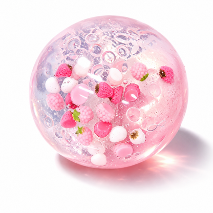 Strawberry Crystal Ball Squishy Fidget Toy