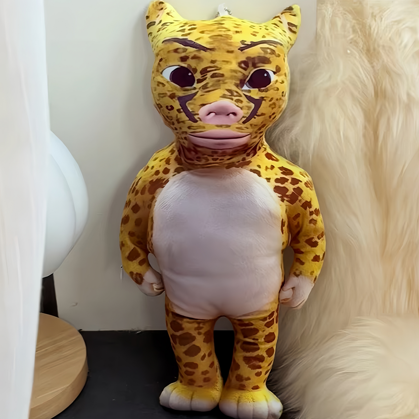 "Niu Lai" character plush toy (movie merchandise)—a creative, abstract,  humorous hanging accessory.