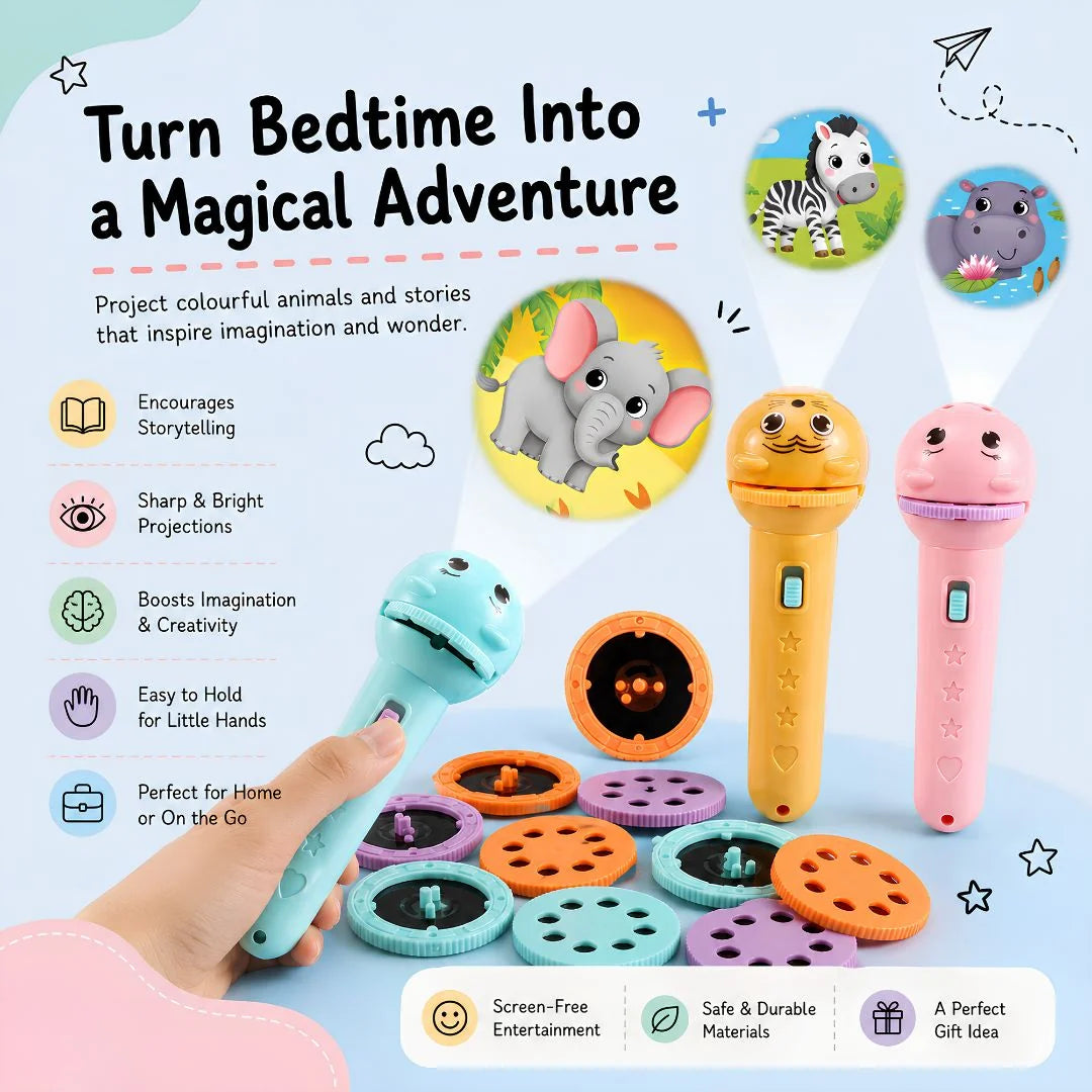 Kaiwatoy® Animal Story Projection Flashlight