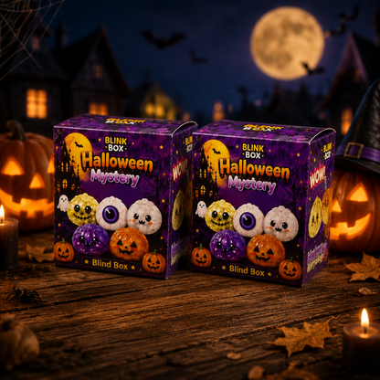 Halloween Blind Box Squishy – Cute Spooky Pumpkin & Devil Slow Rising Mochi Squishy Toys, Stress Relief Sensory Fidget, Surprise Random Style