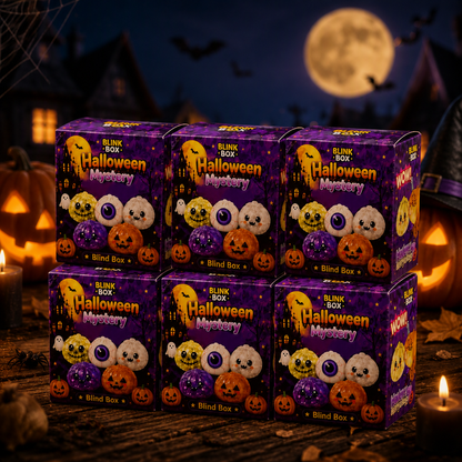 Halloween Blind Box Squishy – Cute Spooky Pumpkin & Devil Slow Rising Mochi Squishy Toys, Stress Relief Sensory Fidget, Surprise Random Style