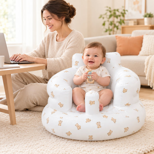 Kaiwatoy®Inflatable Baby Seat — Built-In Pump, Easy to Pack & Store