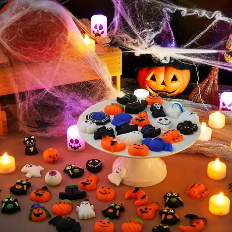 48Pcs Halloween Mochi Squishy Toys for Kids Gift