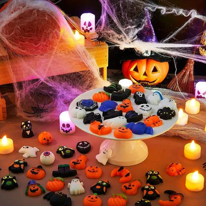 48Pcs Halloween Mochi Squishy Toys for Kids Gift