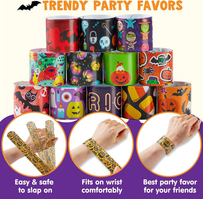 🎁 FREE Today Only!  1 Halloween Slap Bracelet (Random Design) – $0.00