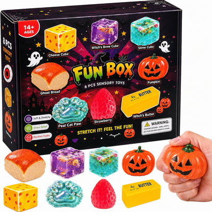 Halloween Squishy Fun Box | Spooky Sensory Fidget Stress Relief Toys