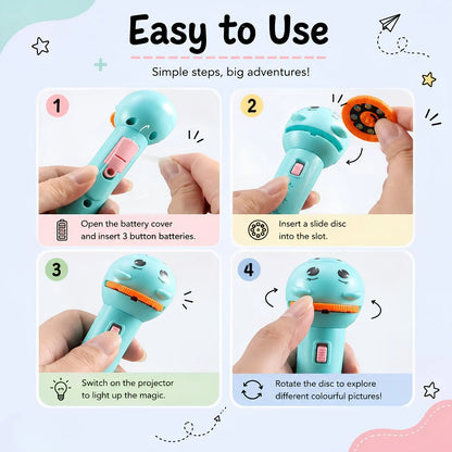 Kaiwatoy® Animal Story Projection Flashlight
