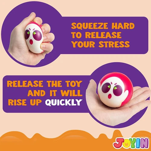 24-Pack Halloween Squishies – 12 Spooky Designs, Mood-Boosting Stress Relief for All Ages