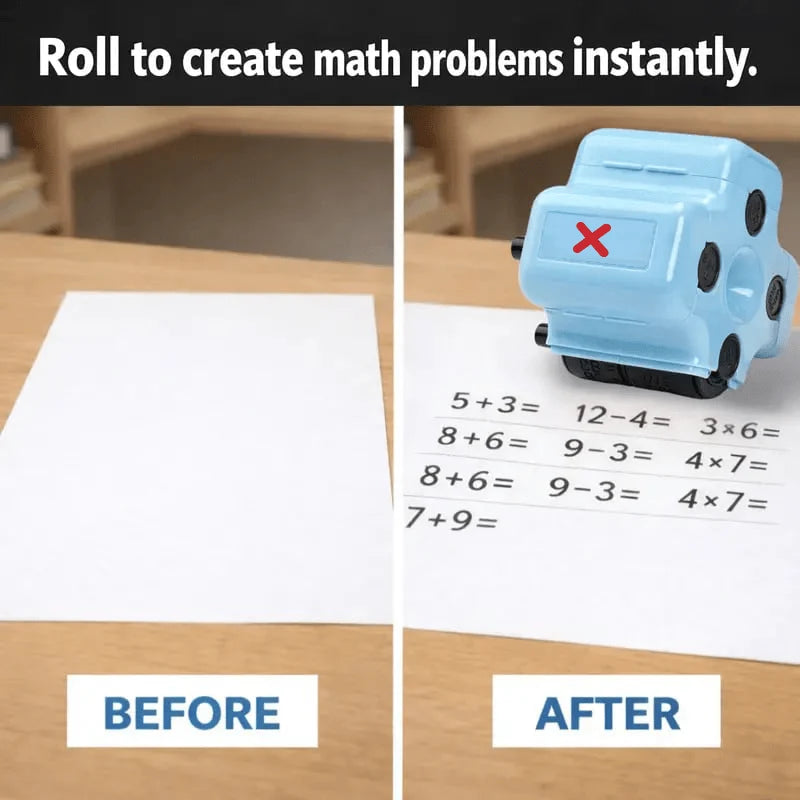 Kaiwatoy® 4-in-1 Math Stamp Roller