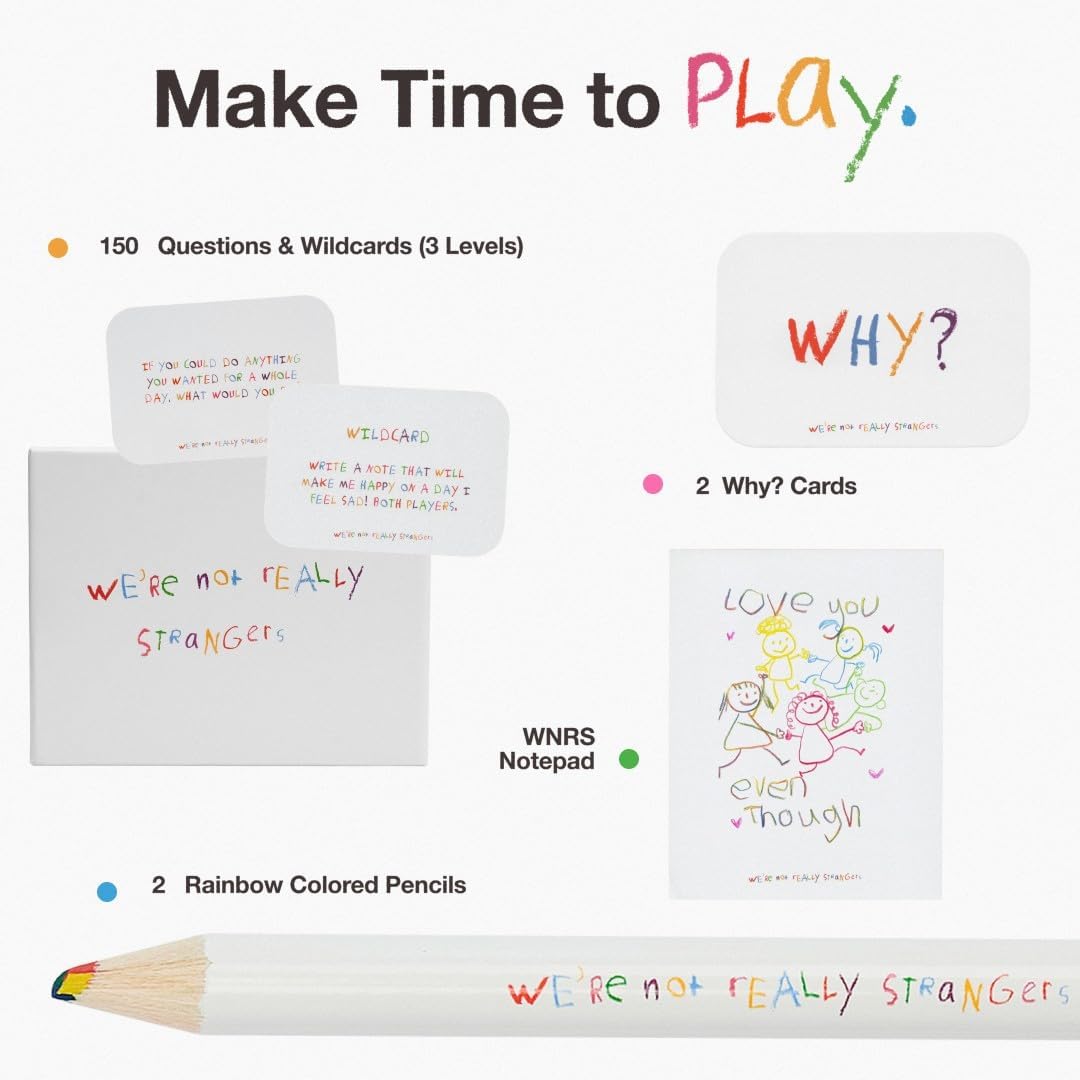 WE'RE NOT REALLY STRANGERS Kids Edition, Conversation Card Games for Kids