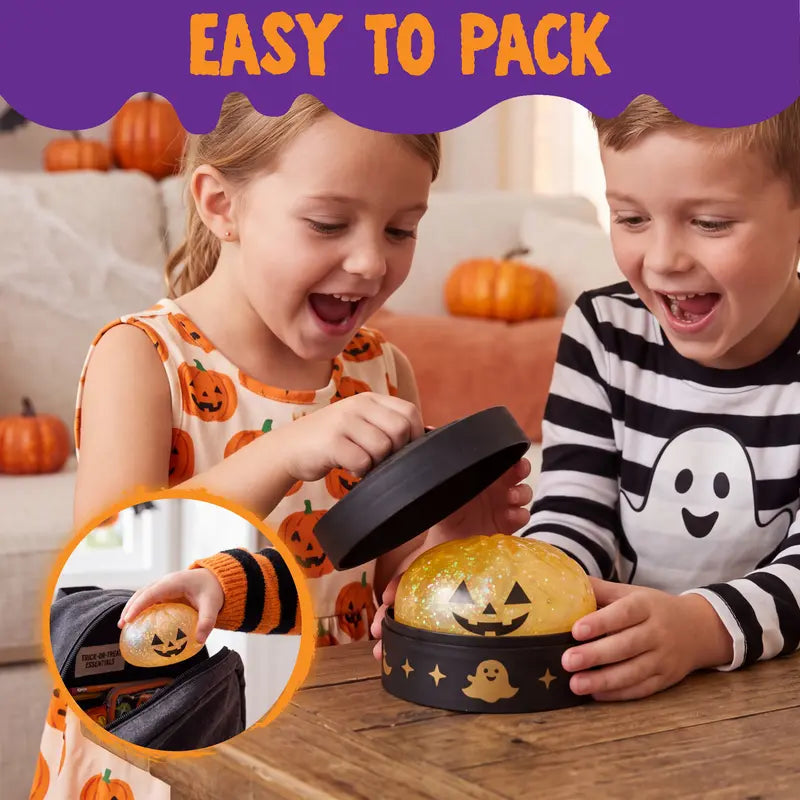 Halloween Blind Box Squishy – Cute Spooky Pumpkin & Devil Slow Rising Mochi Squishy Toys, Stress Relief Sensory Fidget, Surprise Random Style