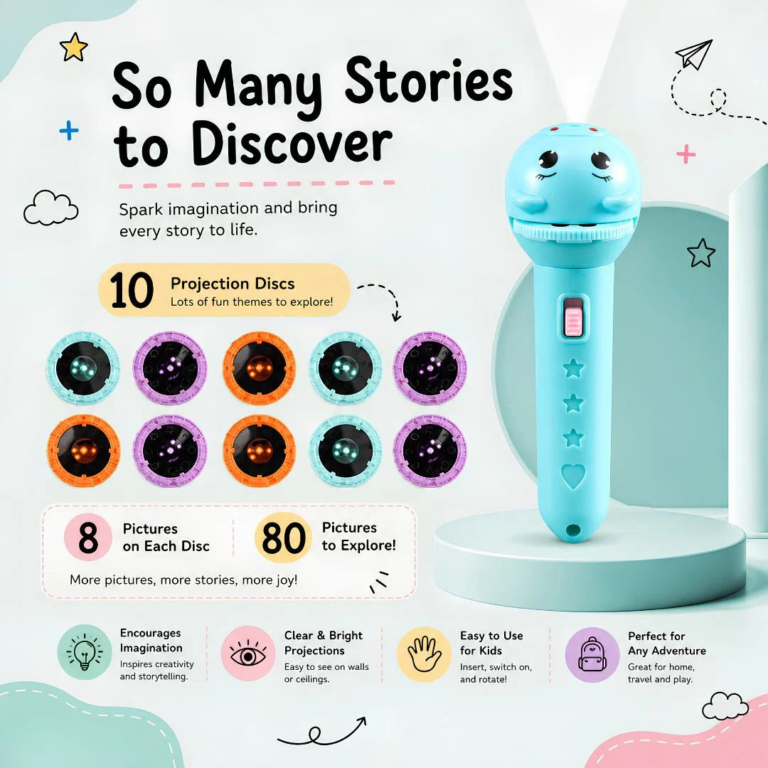 Kaiwatoy® Animal Story Projection Flashlight