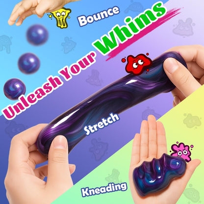 Kaiwatoy® Galaxy Putty Slime for Kids - Children's Day Gift, Fidget Sensory Artistic Therapy Putty Toys