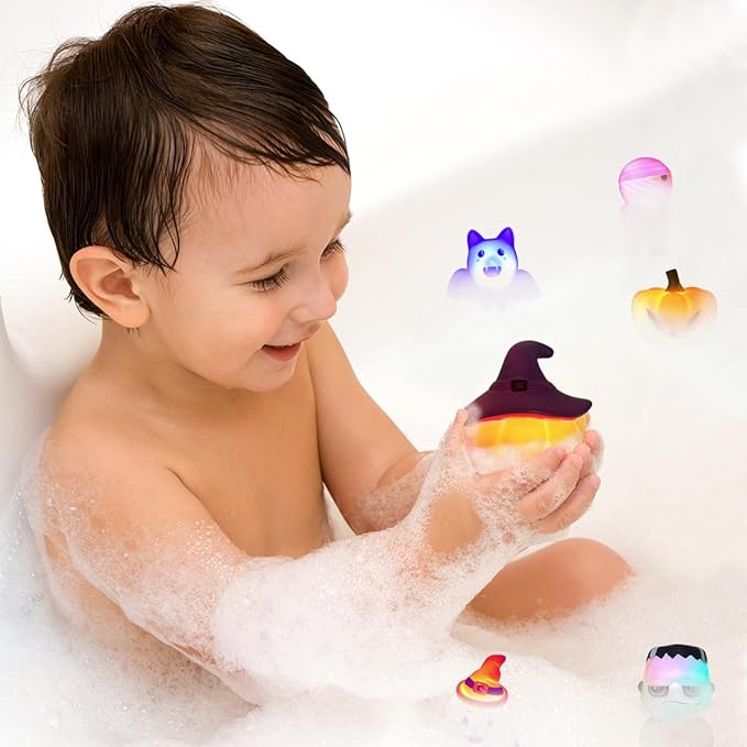 Kaiwatoy® 6 Pack Halloween Light Up Bath Toys Halloween Toys