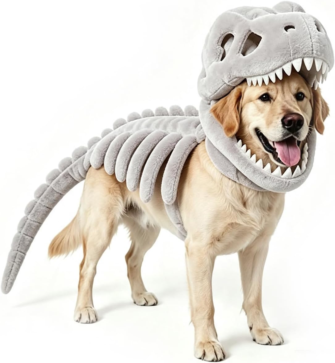 Pet Dinosaur Costume, Dog Dinosaur Skeleton Costume