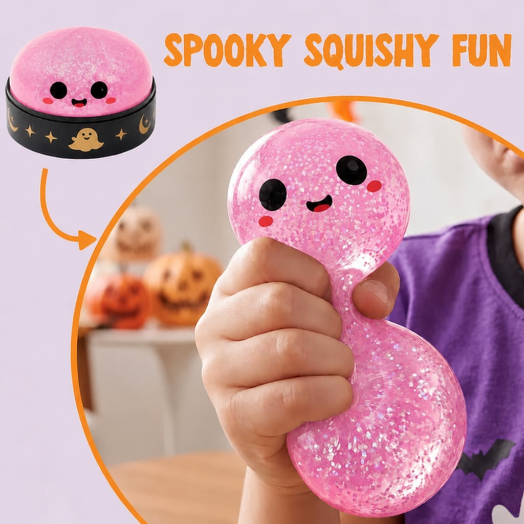Halloween Blind Box Squishy – Cute Spooky Pumpkin & Devil Slow Rising Mochi Squishy Toys, Stress Relief Sensory Fidget, Surprise Random Style