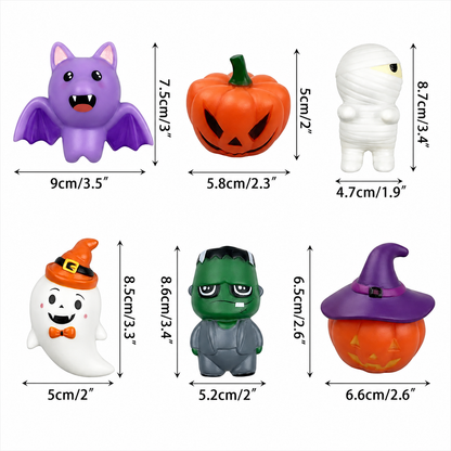 Kaiwatoy® 6 Pack Halloween Light Up Bath Toys Halloween Toys
