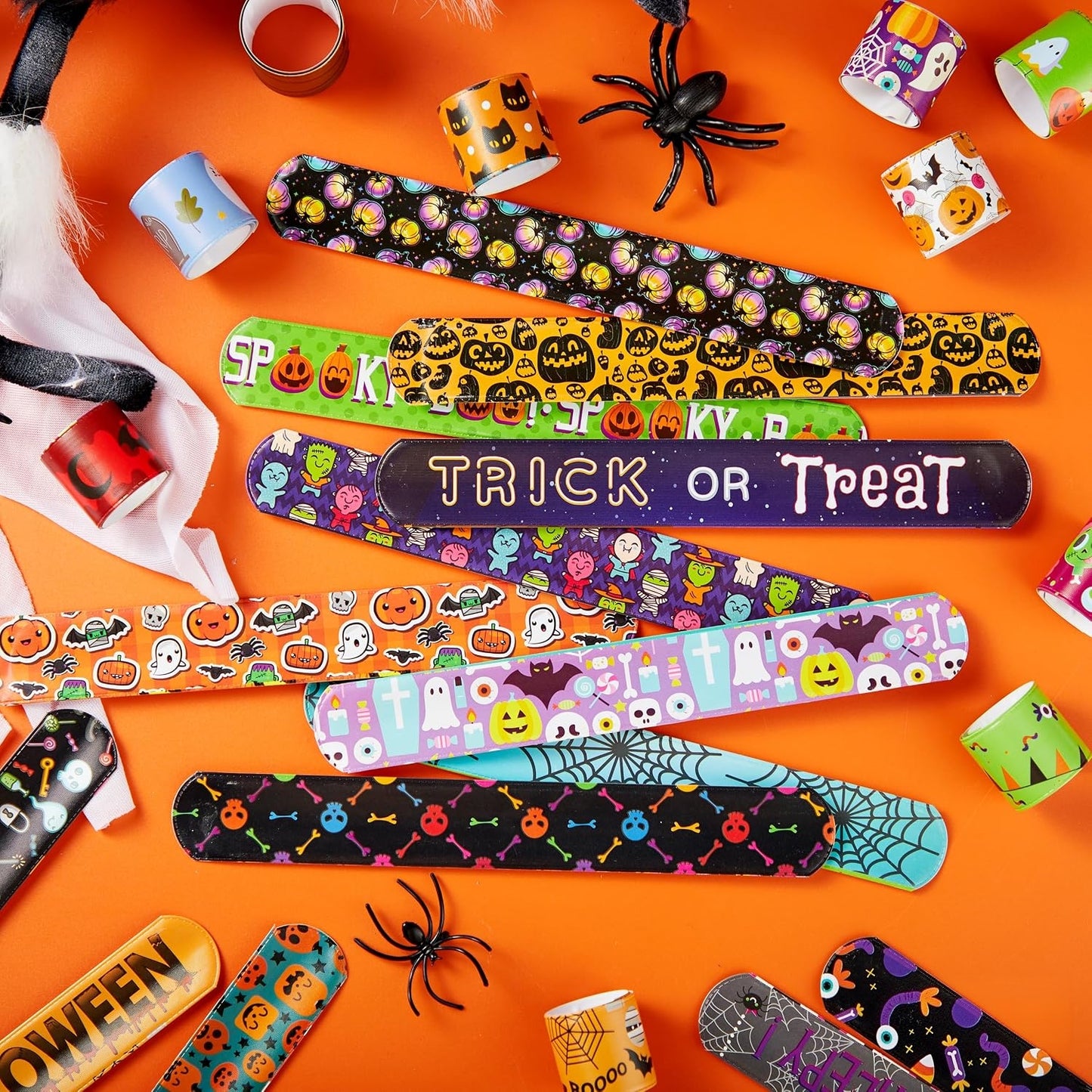 🎁 FREE Today Only!  1 Halloween Slap Bracelet (Random Design) – $0.00