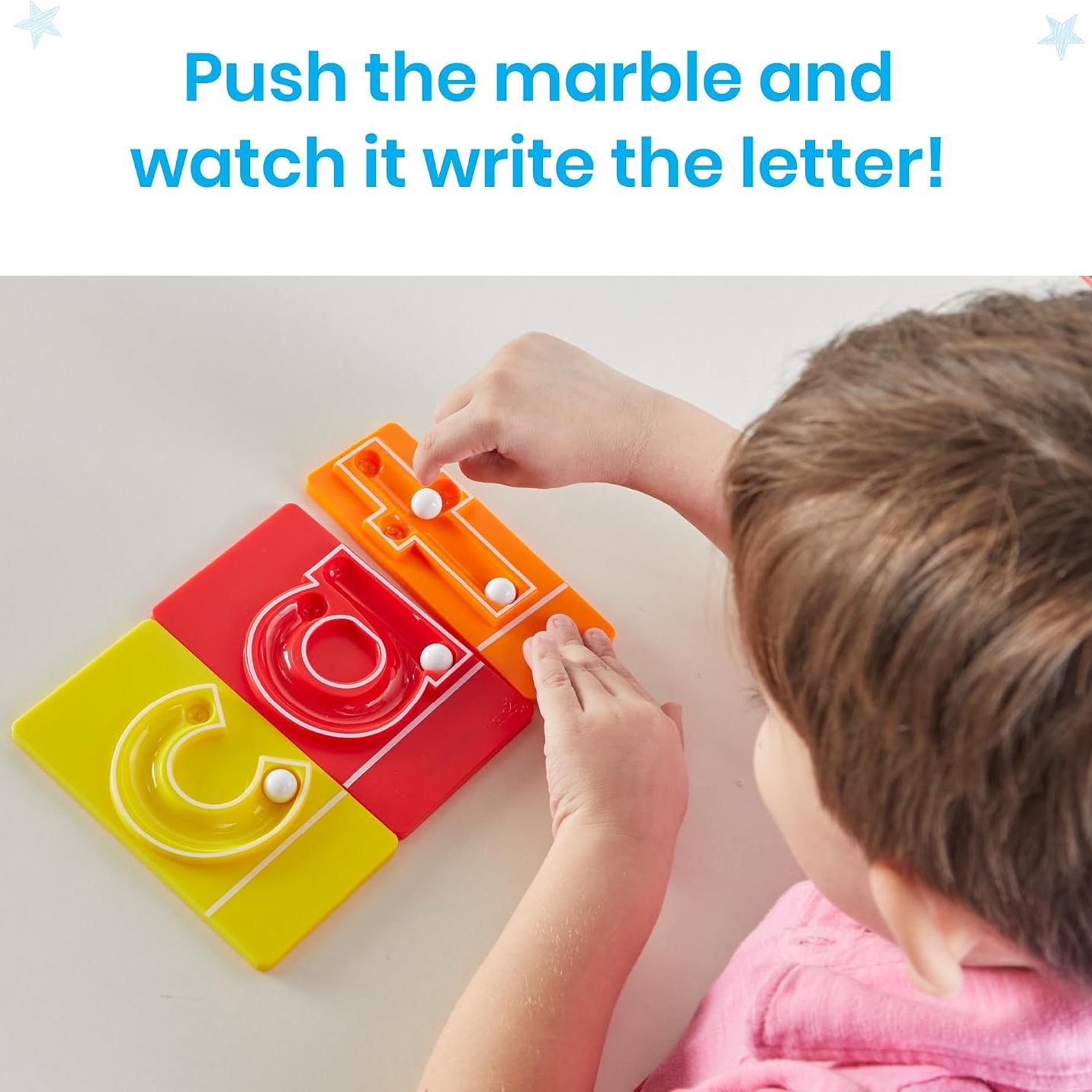 Kaiwatoy® MarbleTracers- Lowercase letters, 24 letter tracking tray