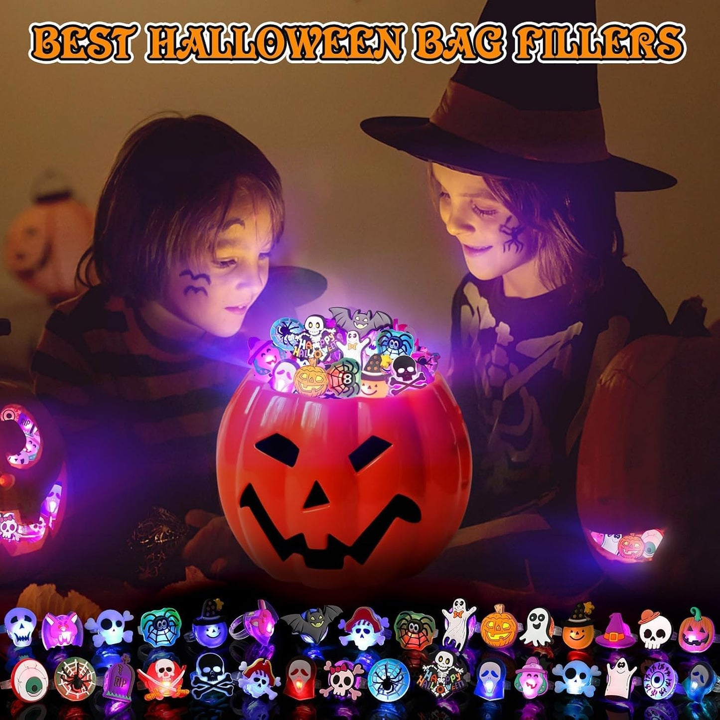 Halloween Party Favors 50Pcs Trick or Treats Halloween Toys for Kids
