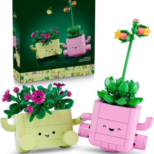 Botanicals Rocking Plants - Building Toy for Kids, Girls & Boys, Ages 9+ - Decor for Dorm Desk or Shelf - Housewarming Gift Ideas
