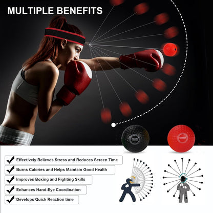 Boxing Reflex Ball,Great for Hand Eye Coordination Punching Speed and Fight Reaction