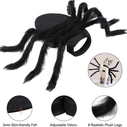 ️🕷️Halloween spider-themed pet costume, Halloween pet decoration and accessories