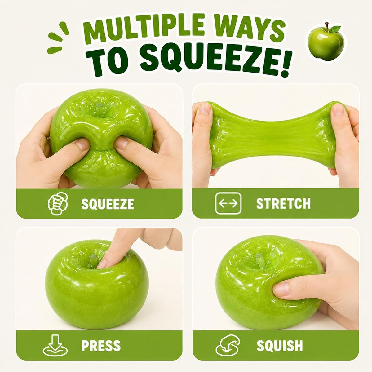 🍏 Squeeze This Apple To Melt All Your Stress Away!