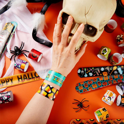 🎁 FREE Today Only!  1 Halloween Slap Bracelet (Random Design) – $0.00