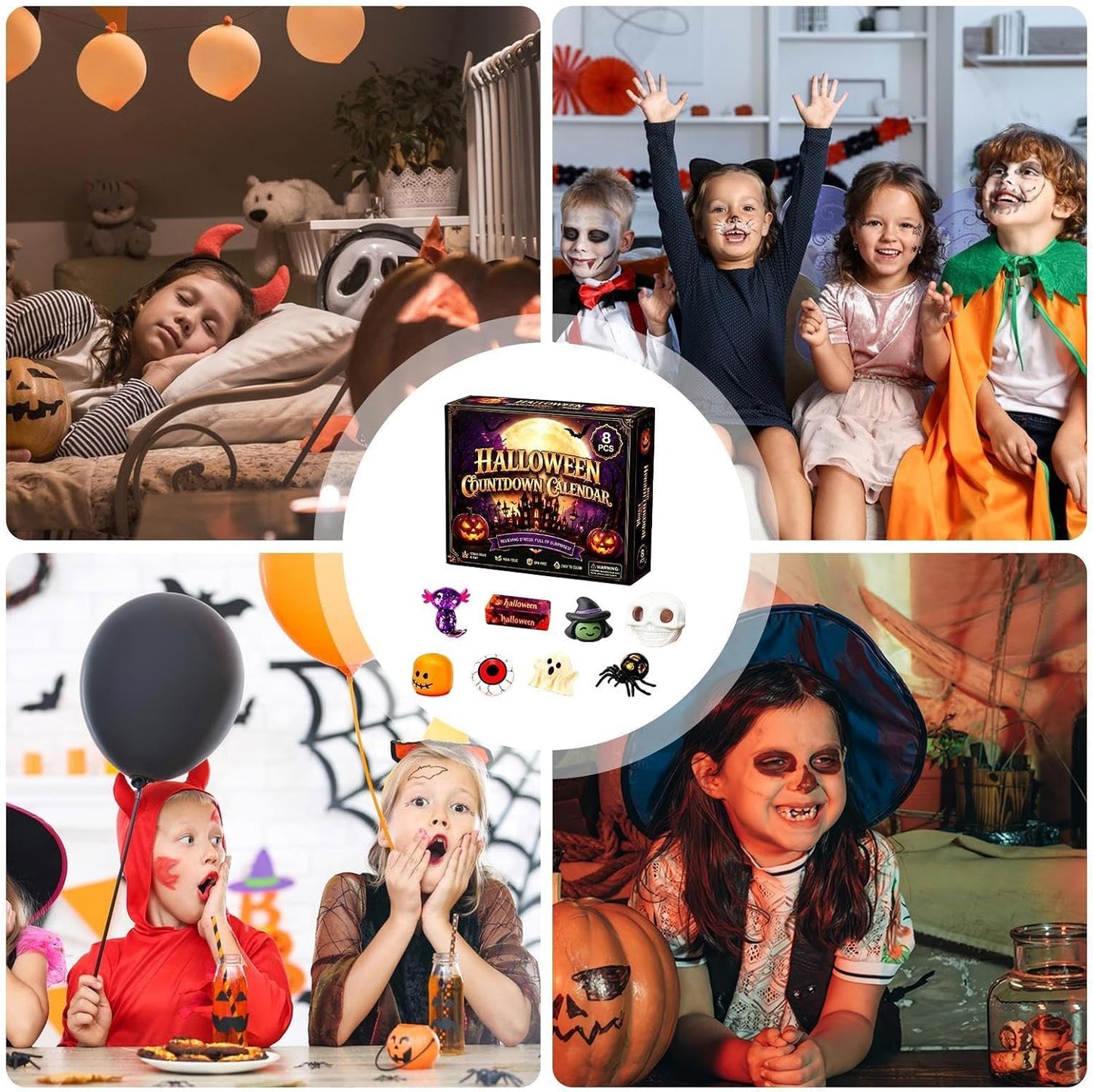 Halloween Squishy Fun Box | Spooky Sensory Fidget Stress Relief Toys