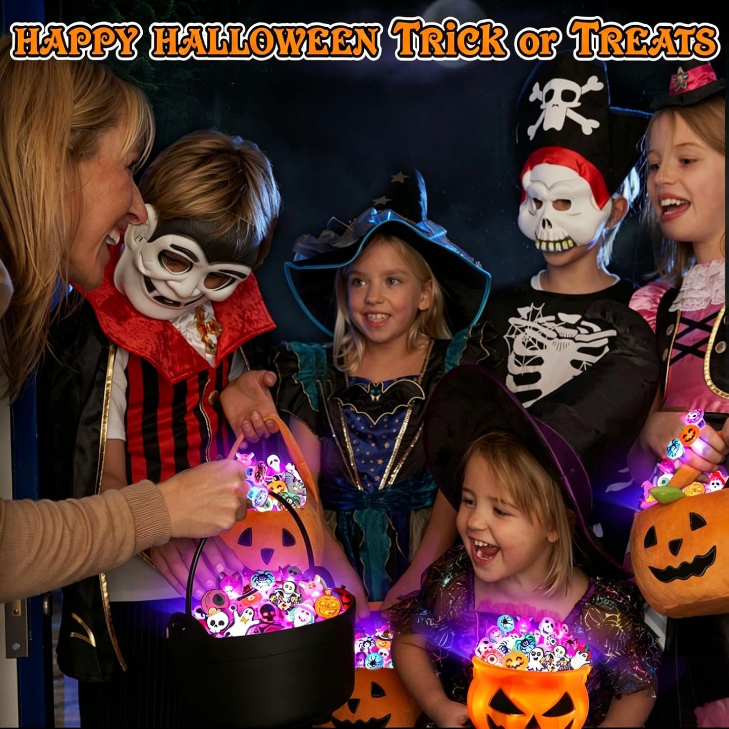 Halloween Party Favors 50Pcs Trick or Treats Halloween Toys for Kids