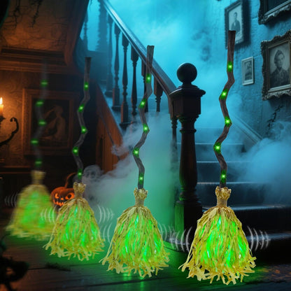 🎃🧹Floating Witch's Broom –Haunted Dancing Moving Broom