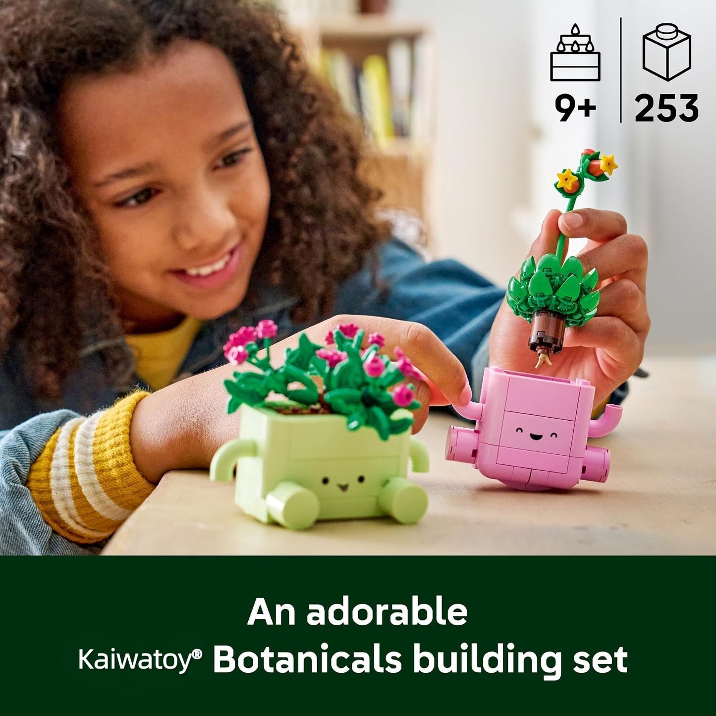 Botanicals Rocking Plants - Building Toy for Kids, Girls & Boys, Ages 9+ - Decor for Dorm Desk or Shelf - Housewarming Gift Ideas