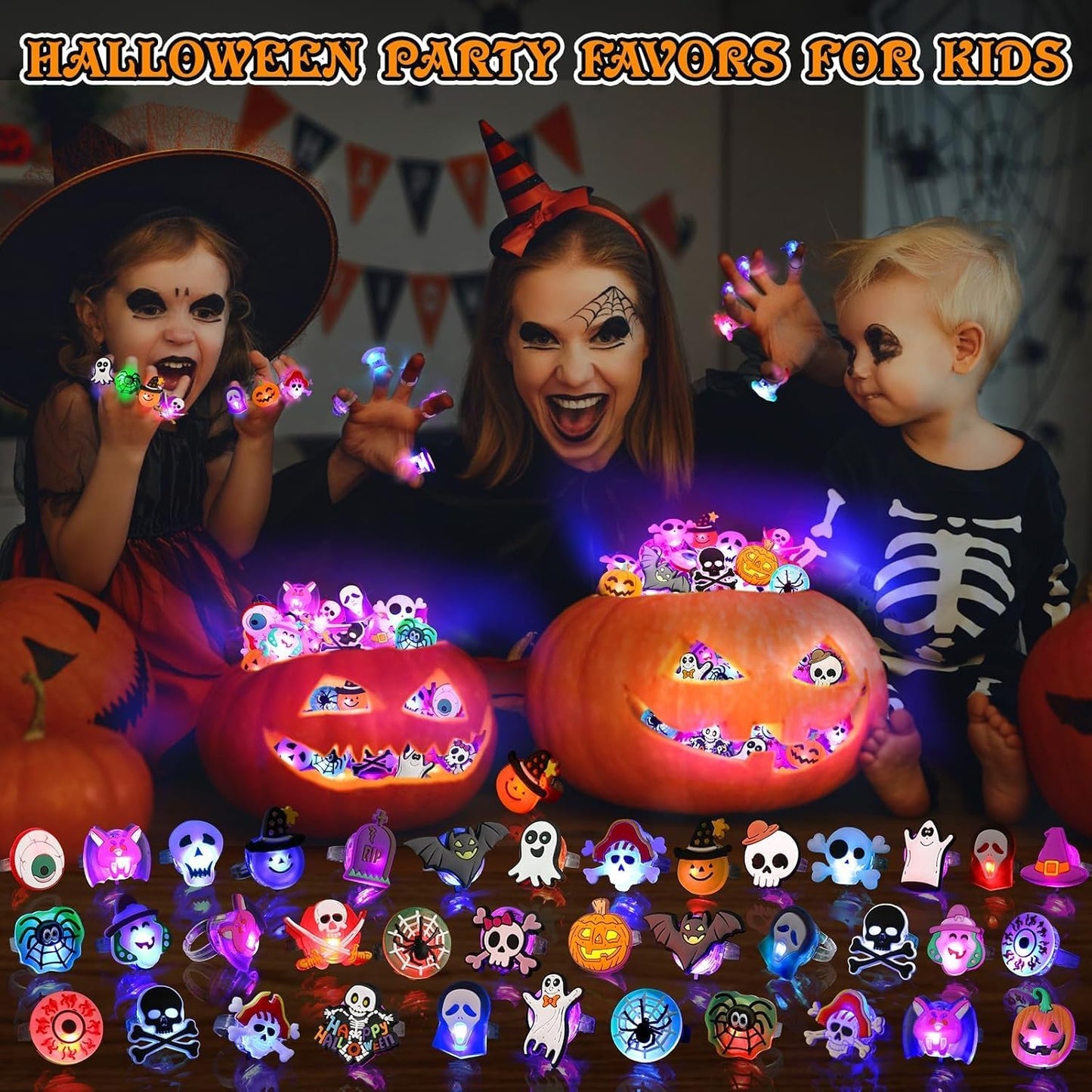 Halloween Party Favors 50Pcs Trick or Treats Halloween Toys for Kids