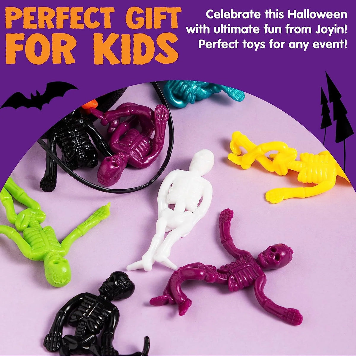 Halloween Stretchy Skeletons 108 Pcs