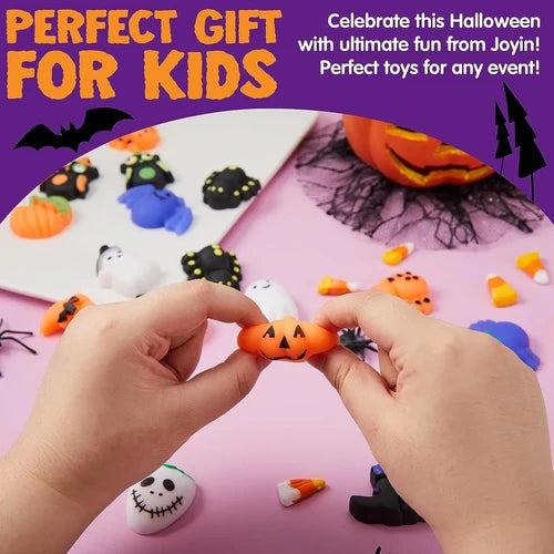 48Pcs Halloween Mochi Squishy Toys for Kids Gift