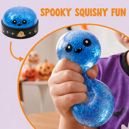 Halloween Blind Box Squishy – Cute Spooky Pumpkin & Devil Slow Rising Mochi Squishy Toys, Stress Relief Sensory Fidget, Surprise Random Style