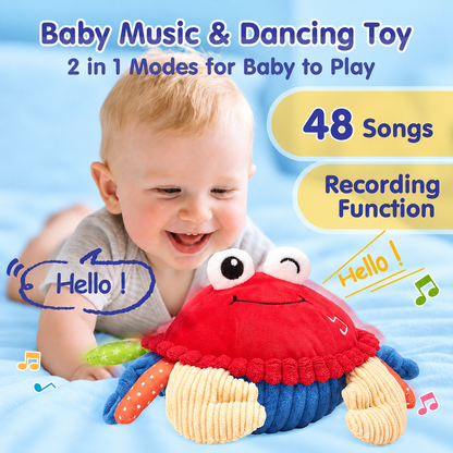 Musical Bouncing Crab Toy