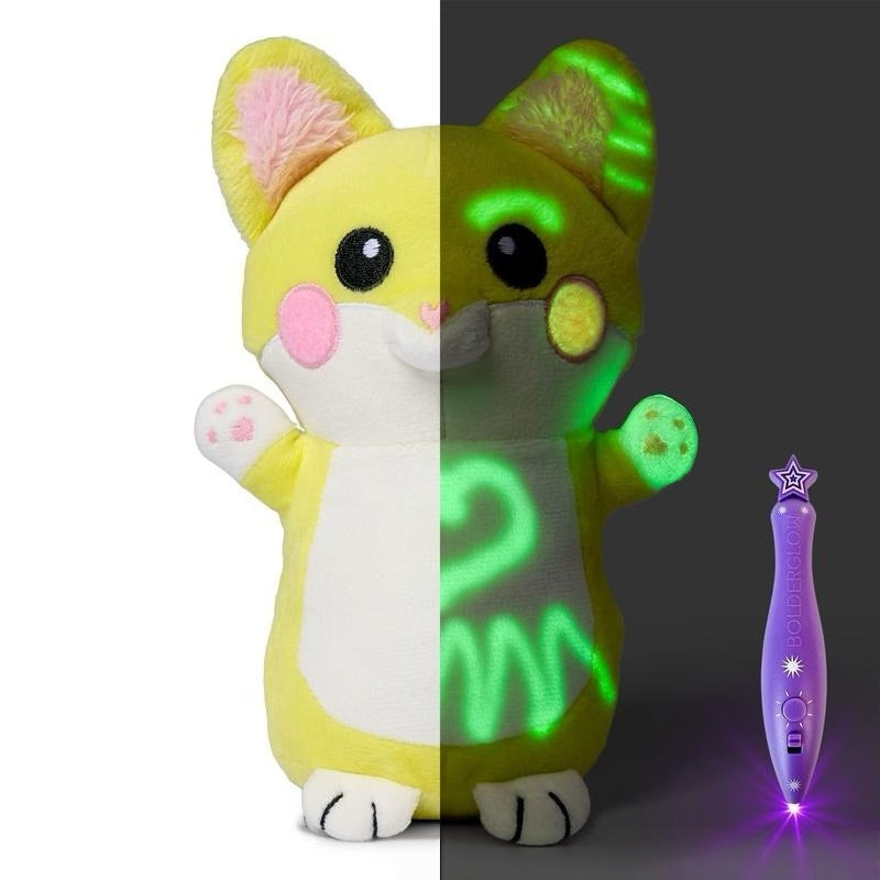 Glow in the Dark Bunny Plush Toy with LED Pen