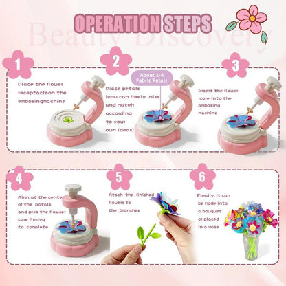Kaiwatoy®DIY Flower Bouquet Making Kit for Kids — Fun Fabric Craft Set
