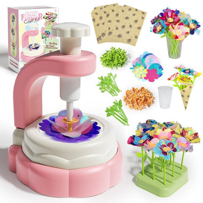 Kaiwatoy®DIY Flower Bouquet Making Kit for Kids — Fun Fabric Craft Set