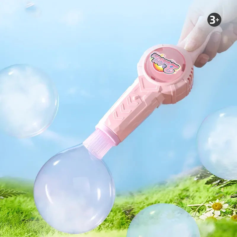 Kaiwatoy®Mist Bubble Machine for Kids – Elastic Bubble Fog Wand, Smoke Bubble Sword, Interactive STEM Toy with Lights & Music, Parent-Child Fun, Outdoor Summer Play, Birthday Gift for Boys & Girls