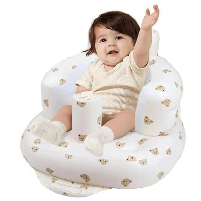 Kaiwatoy®Inflatable Baby Seat 3+ Months, Built-in Air Pump Baby Seat for Kids, Toddler, Breathable Cover,  Baby Essentials & Baby Items