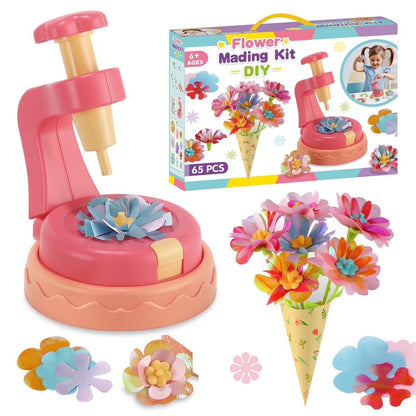 Kaiwatoy®DIY Flower Bouquet Making Kit for Kids — Fun Fabric Craft Set